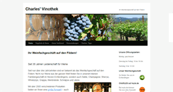 Desktop Screenshot of charles-vinothek.de